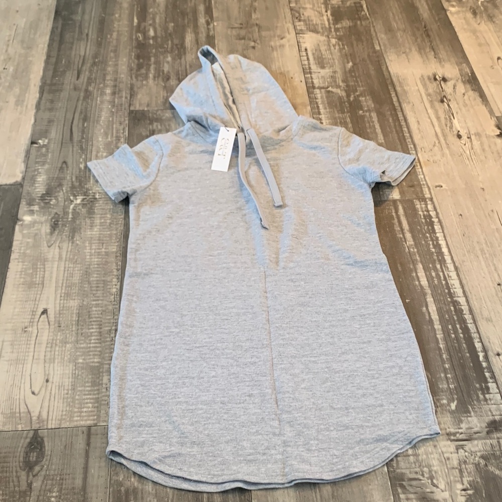 Gray Hooded Women's Dress
